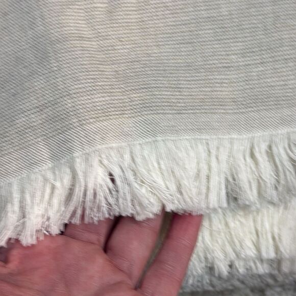 Common Thread shower curtain Farmhouse Texture 100%cotton Medallion Border NWT - Picture 5 of 8